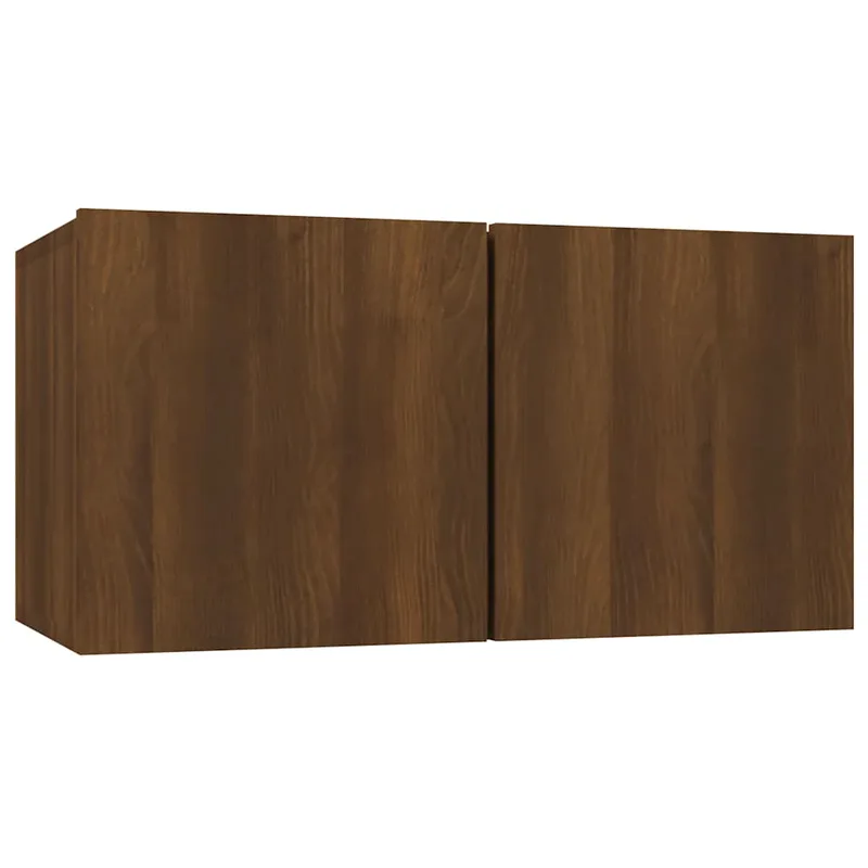 vidaXL Έπιπλα Τηλεόρασης Κρεμαστά Καφέ 60x30x30 εκ. Επεξ. Ξύλο
