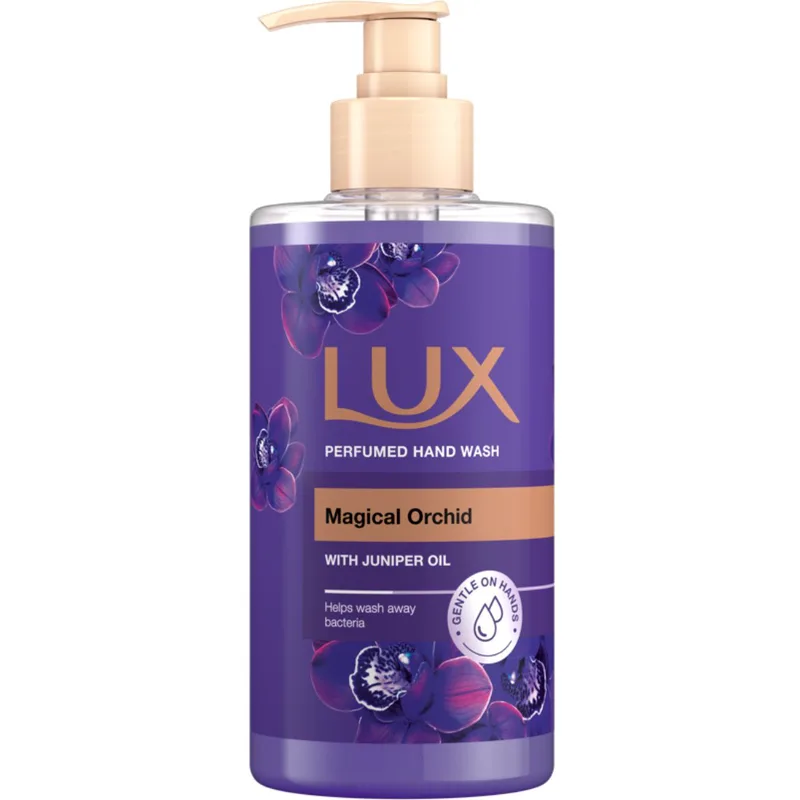 Lux Magical Orchid Perfumed Hand Wash with Juniper Oil Κρεμοσάπουνο με Έλαιο Αγριοκυπάρισσου & Άρωμα από Άνθη Εξωτικών Λουλουδιών 380ml