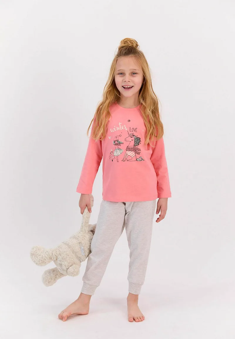 Πιτζάμα εφηβική Rolypoly Winter Love AR2569B-Γκρι