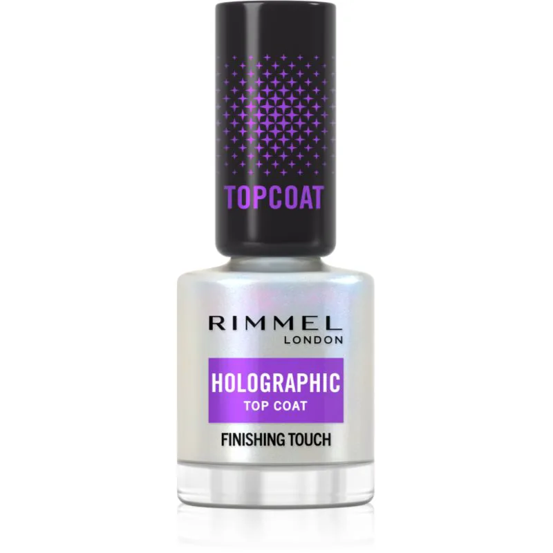 Rimmel Holographic τοπ βερνίκι νυχιών με στρας 12 ml