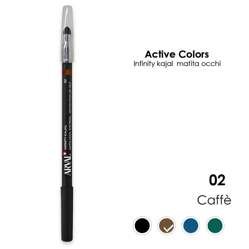 ARVAL Infinity kajal n. 02 - coffee eye pencil - wood