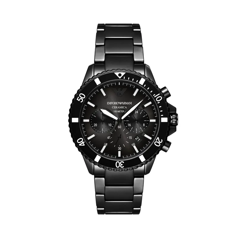 Ρολόι Emporio Armani Ceramic AR70010 Μαύρο