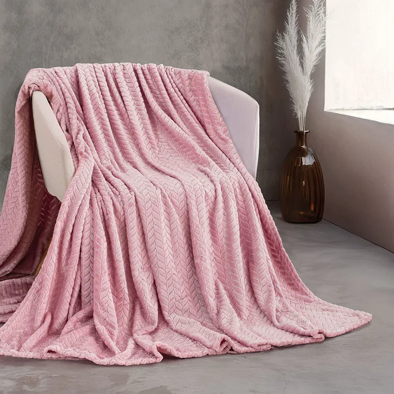 Κουβέρτα Fleece Υπέρδιπλη 220X240 Rythmos Harmonie Ροζ (220x240)