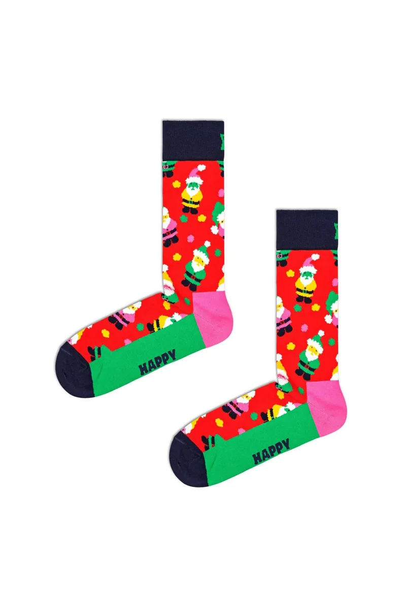 Happy Socks unisex κάλτσες "Santa" - SAN01-4400 Πολύχρωμο