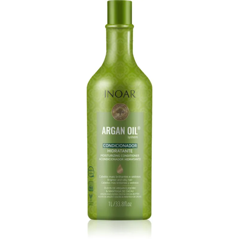 INOAR Argan Oil System ενυδατικό και λειαντικό μαλακτικό 1000 ml