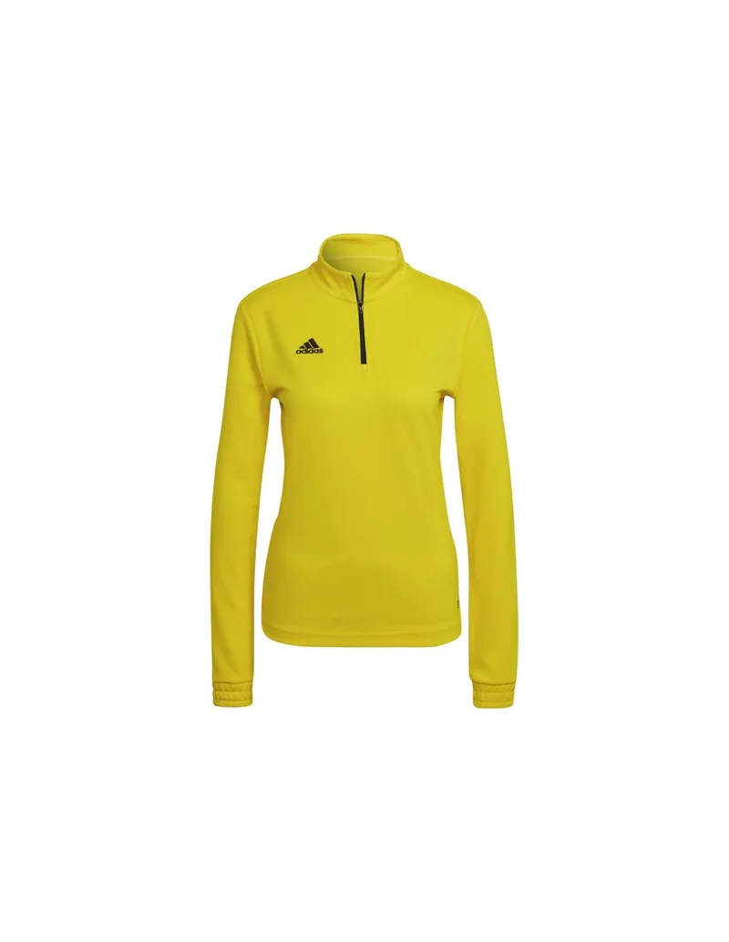 Adidas Entrada 22 Χειμερινή Γυναικεία Μπλούζα Μακρυμάνικη με Φερμουάρ Κίτρινη HI2130