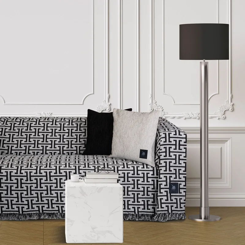 Ριχτάρι Chenille Διθέσιος 180x250εκ. Essential 3933 Μαύρο-Γκρι Greenwich Polo Club (Χρώμα: Μαύρο, Ύφασμα: 70% Ακρυλικό Σενίλ-20% Βαμβάκι-10% Polyester) - Greenwich Polo Club - 206182503933
