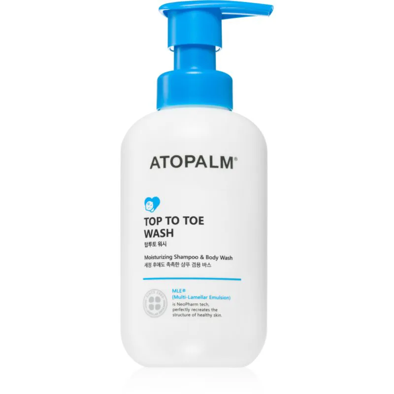 ATOPALM MLE Cleansing τζελ καθαρισμου για σώμα και μαλλιά για ευαίσθητο δέρμα 300 ml