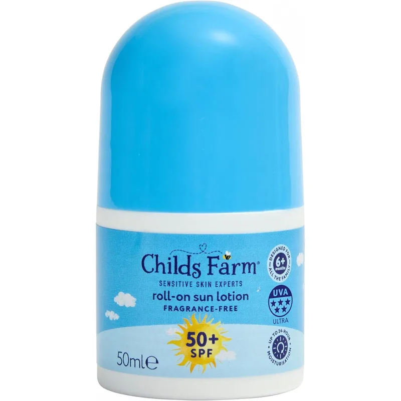 Childs Farm Fragrance-Free Roll-On Sun Lotion Spf50+ Παιδικό Αντηλιακό Πολύ Υψηλής Προστασίας σε Μορφή Roll-On 50ml