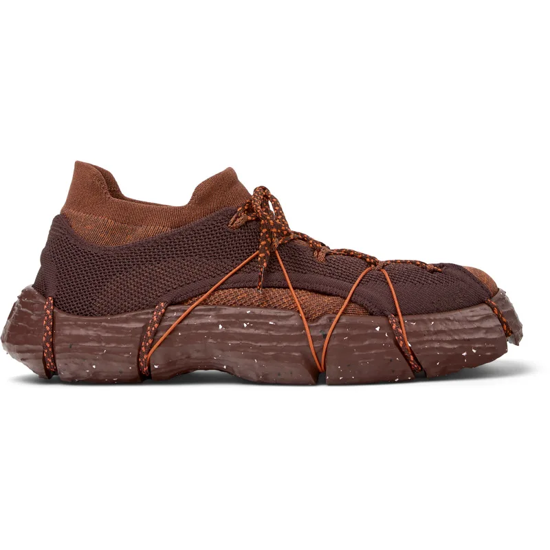 CAMPER Roku - Casual παπούτσια Για Ανδρικα - Μπορντό,Καφέ,Πορτοκαλί, Μέγεθος 41, Cotton fabric