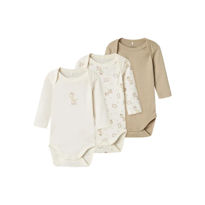 Φορμάκια σετ 3 τεμ. μπεμπέ unisex name it-13241731-Jet Stream