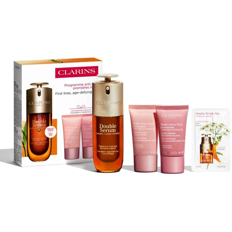 Clarins Double Serum & Multi-Active σετ δώρου για όλους τους τύπους επιδερμίδας