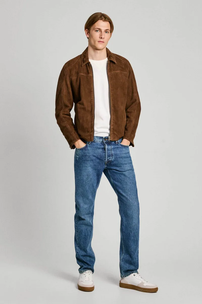 Pepe Jeans ανδρικό τζιν παντελόνι πεντάτσεπο Straight Fit (L32) - PM207394HW42 Denim Blue