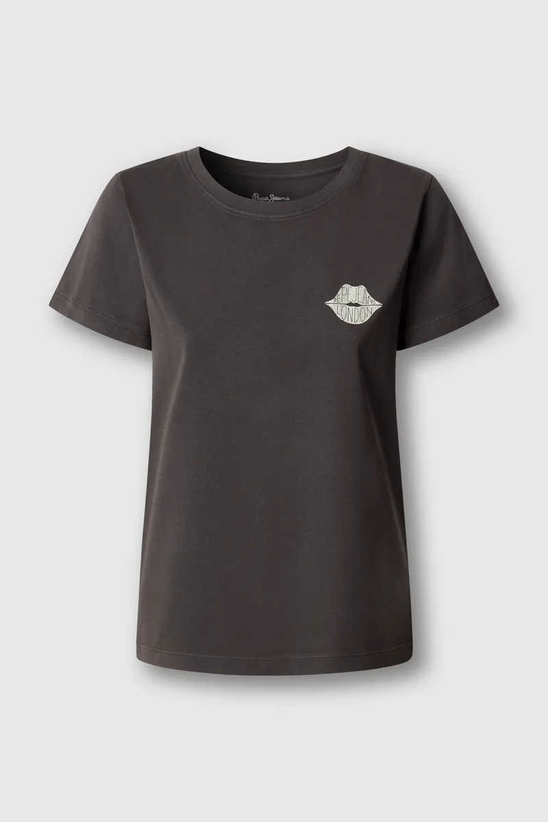 Pepe Jeans γυναικείο T-shirt με print "Brule" - PL5000082 Μαύρο