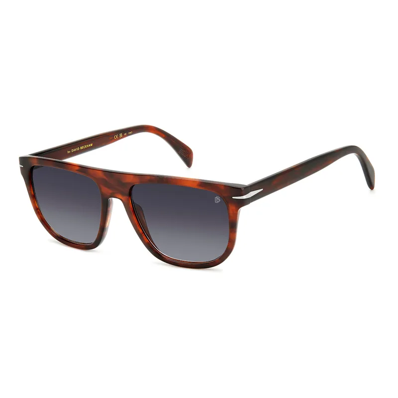David Beckham DB-7111-S-EX4 Men's Sunglasses — 56/17/145 mm, Acetate, Brown Frame, Grey Lenses