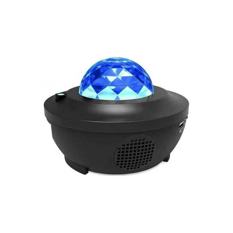 Led Περιστρεφόμενο Παιδικό Φωτιστικό Projector Starry με Προβολή Αστεριών Μαύρο