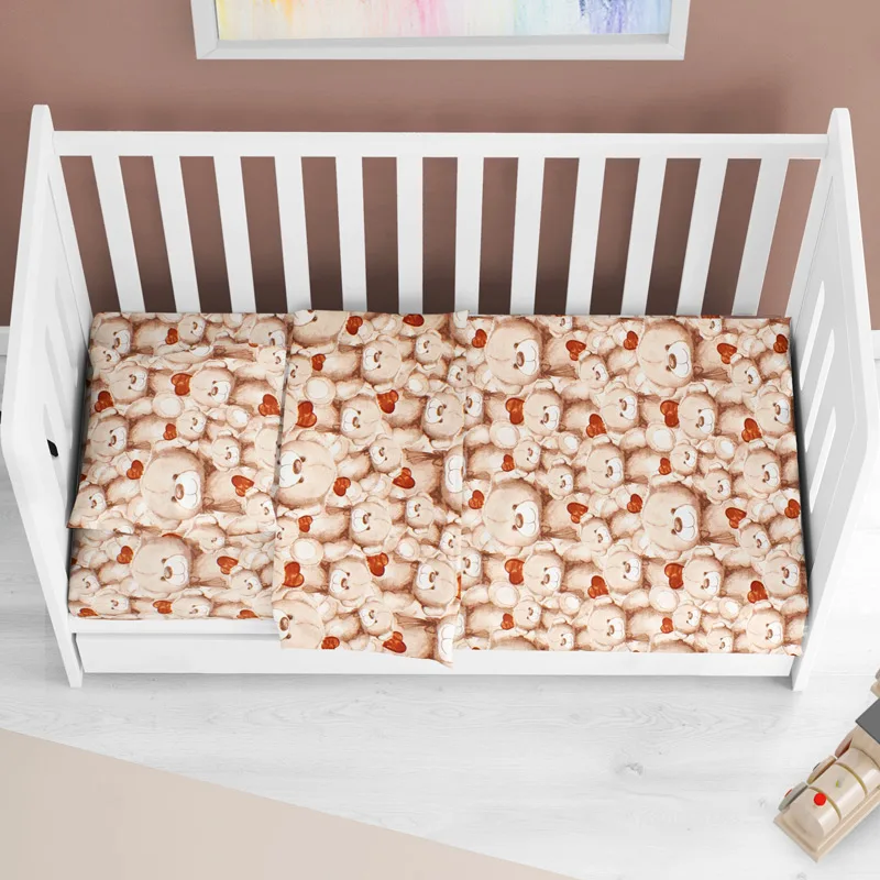 Παπλωματοθήκη Κούνιας 120x160 Dimcol Teddy Bear 535 Μπεζ 120x160