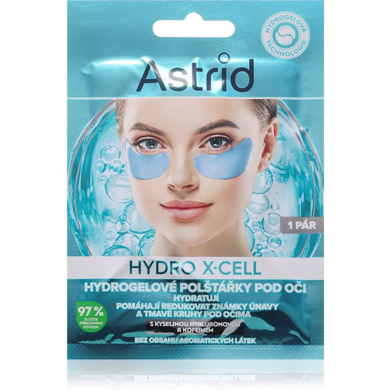 Astrid Hydro X-Cell επιθέματα υδρογέλης για την αντιμετώπιση μαύρων κύκλων κάτω από τα μάτια 1 ζευγάρι