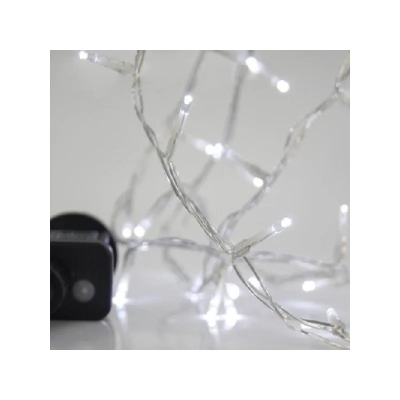 100 Λαμπάκια LED Λευκό Ψυχρό Χρώμα με Διάφανο Καλώδιο