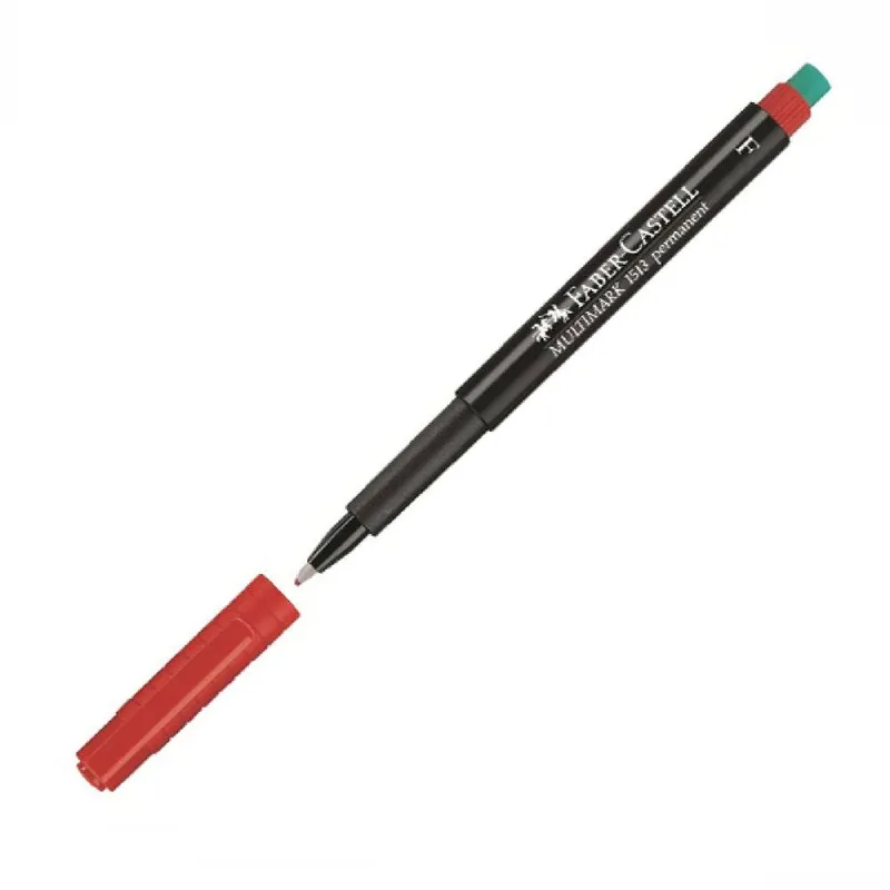 Faber-Castell Ανεξίτηλος Μαρκαδόρος για CD/DVD F Κόκκινος