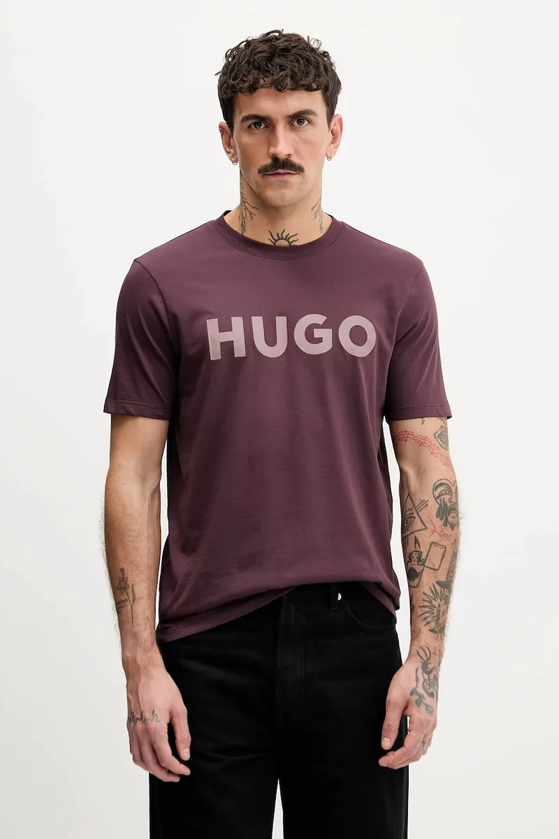 HUGO ανδρικό t-shirt βαμβακερό Dulivio
