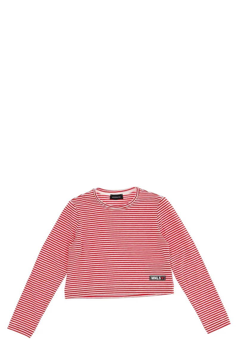 Μπλούζα Μακρυμάνικη Monnalisa Mini Slim Jersey 418619 8216-0143 Κορίτσι