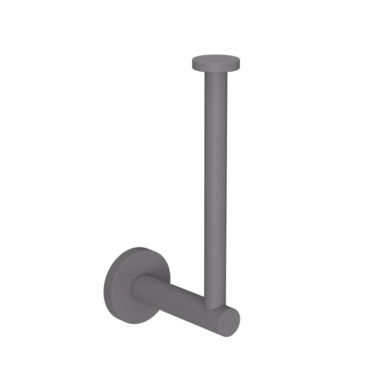 Χαρτοθήκη Ανοξείδωτη Matt Concrete Grey Pam & Co 5x5x17εκ. 102-163 (Υλικό: Ανοξείδωτο, Χρώμα: Γκρι) - Pam & Co - 102-163