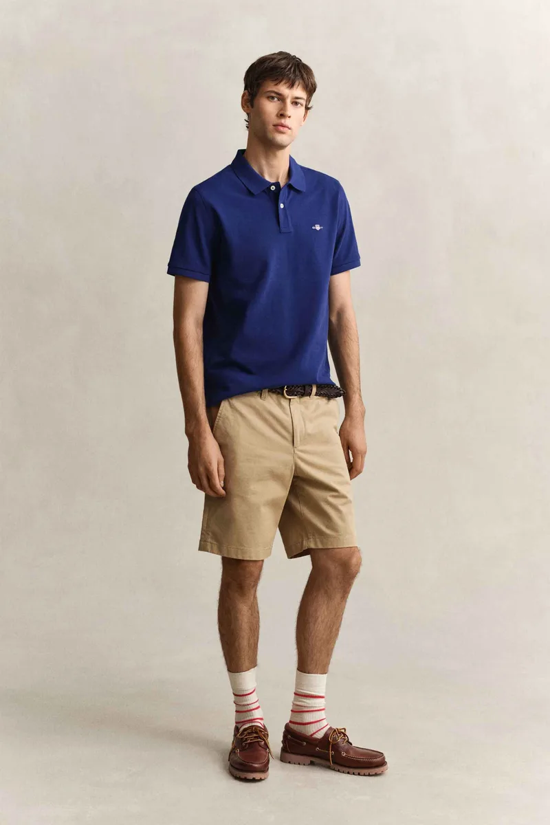 Gant ανδρική βερμούδα chino Regular Fit - 205620 Μπεζ