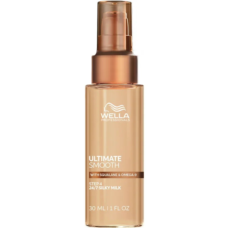 Wella Professionals Ultimate Smooth Step 4 Silky Milk Leave-In Γαλάκτωμα Κατάλλληλο για Λεπτά έως & Κανονικά Μαλλιά που Διατηρεί την Απαλότητα, Ελέγχει το Φριζάρισμα & Προστατεύει από τις UV Ακτίνες & τη Θερμότητα 30ml