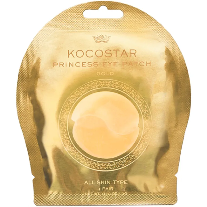 Kocostar Princess Eye Patch Χρυσό Επιθέματα Υδρογέλης για Εντατική Ενυδάτωση της Περιοχής των Ματιών 1 Ζευγάρι