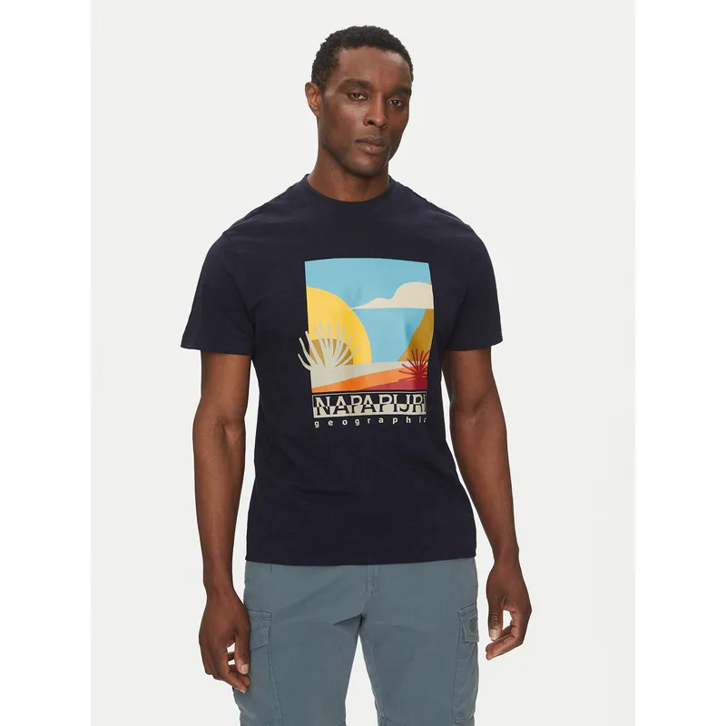 Napapijri T-Shirt S-Arbia NP0A4IE3 Σκούρο μπλε Regular Fit