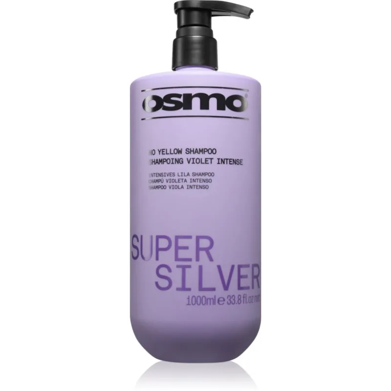Osmo Super Silver No Yellow Shampoo σαμπουάν κατά των κίτρινων τόνων για ξανθά και γκρίζα μαλλιά 1000 ml