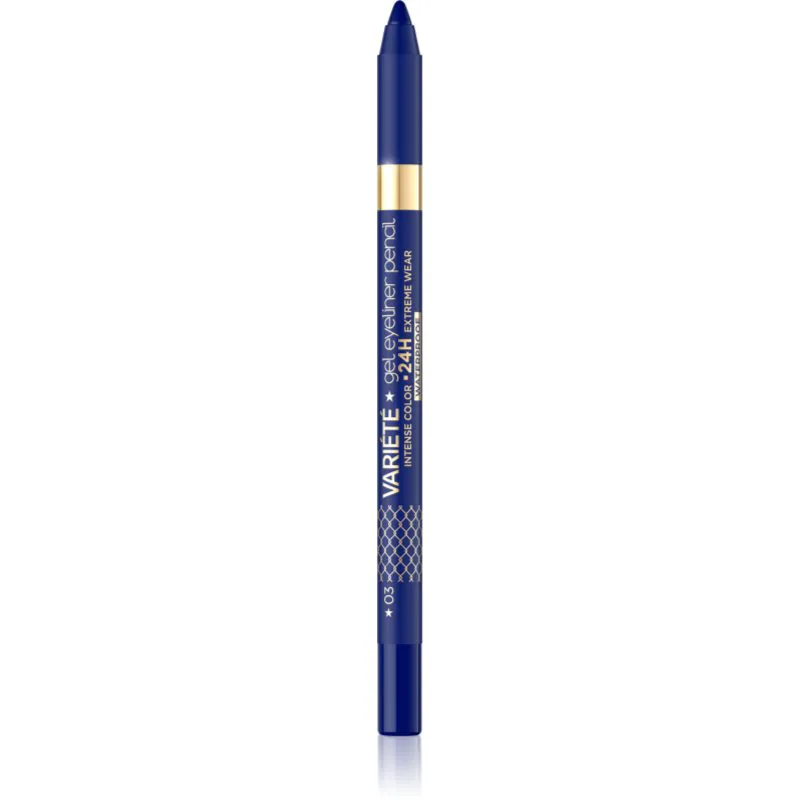 Eveline Cosmetics Variété αδιάβροχο τζελ μολύβι για τα μάτια απόχρωση 03 Blue 1 τμχ