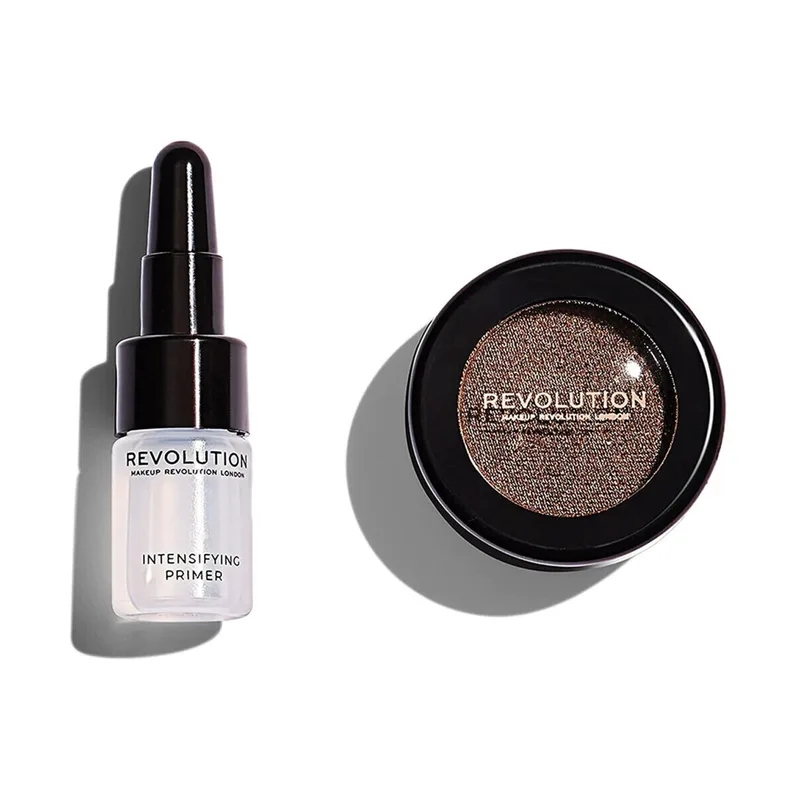 Σκιές ματιών & βάσεις Makeup Revolution Eyeshadow + Base Flawless Foils - Overcome