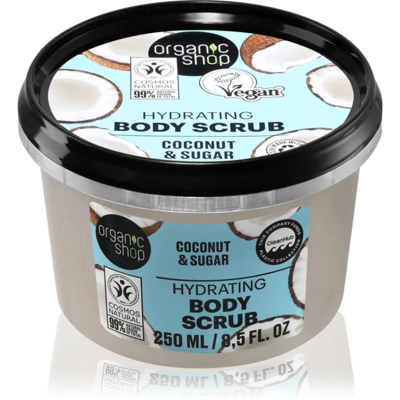 Organic Shop Body Scrub Coconut & Sugar ενυδατική απολέπιση σώματος 250 ml