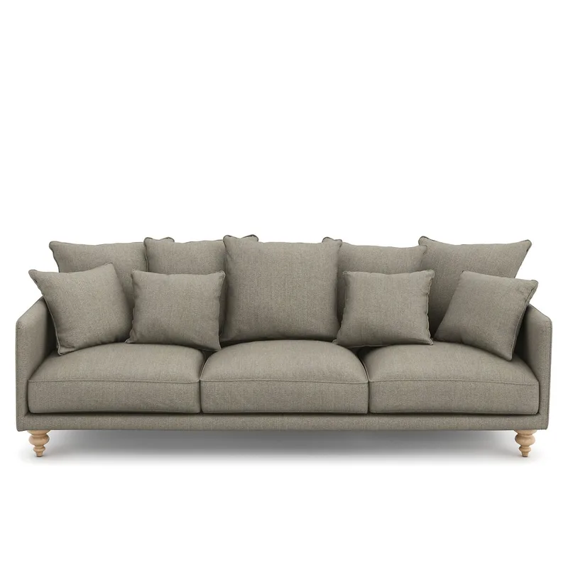 Καναπές με τουίντ ταπετσαρία Μ105xΠ198xΥ93cm