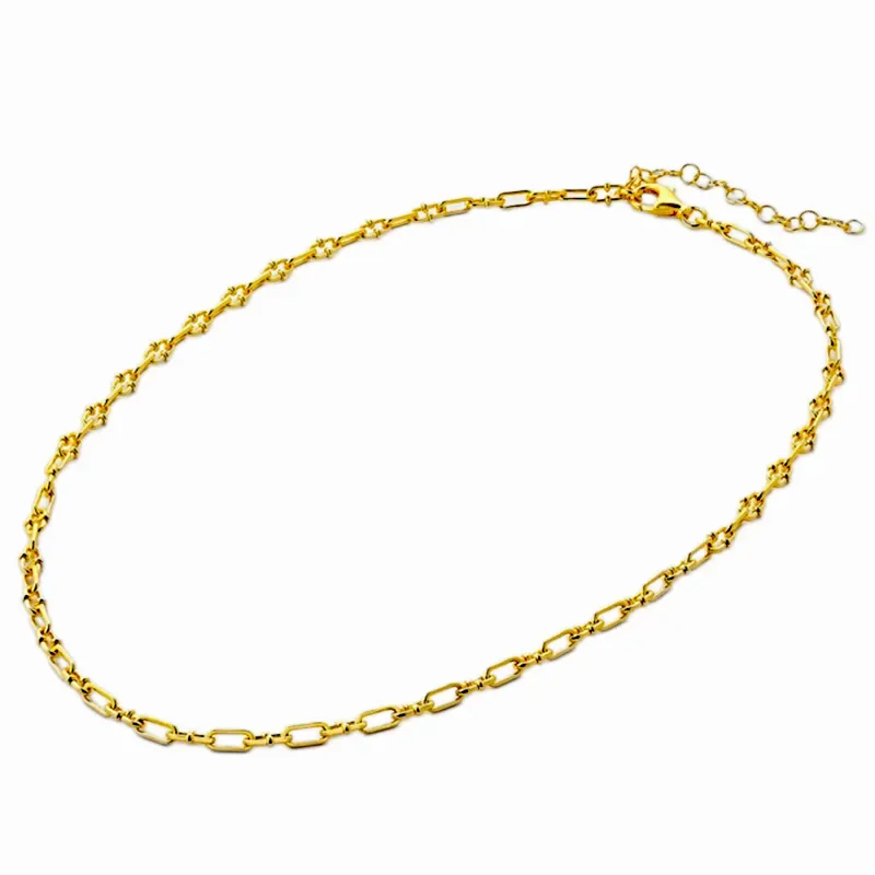 Επίχρυσο κολιέ αλυσίδα Vogue 925 7211401 7211401 Ασήμι