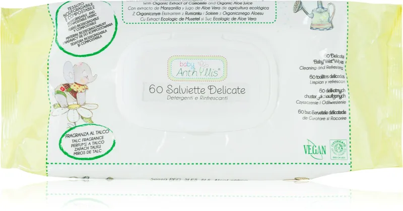 Baby Anthyllis Baby Wet Baby Wipes 60pcs