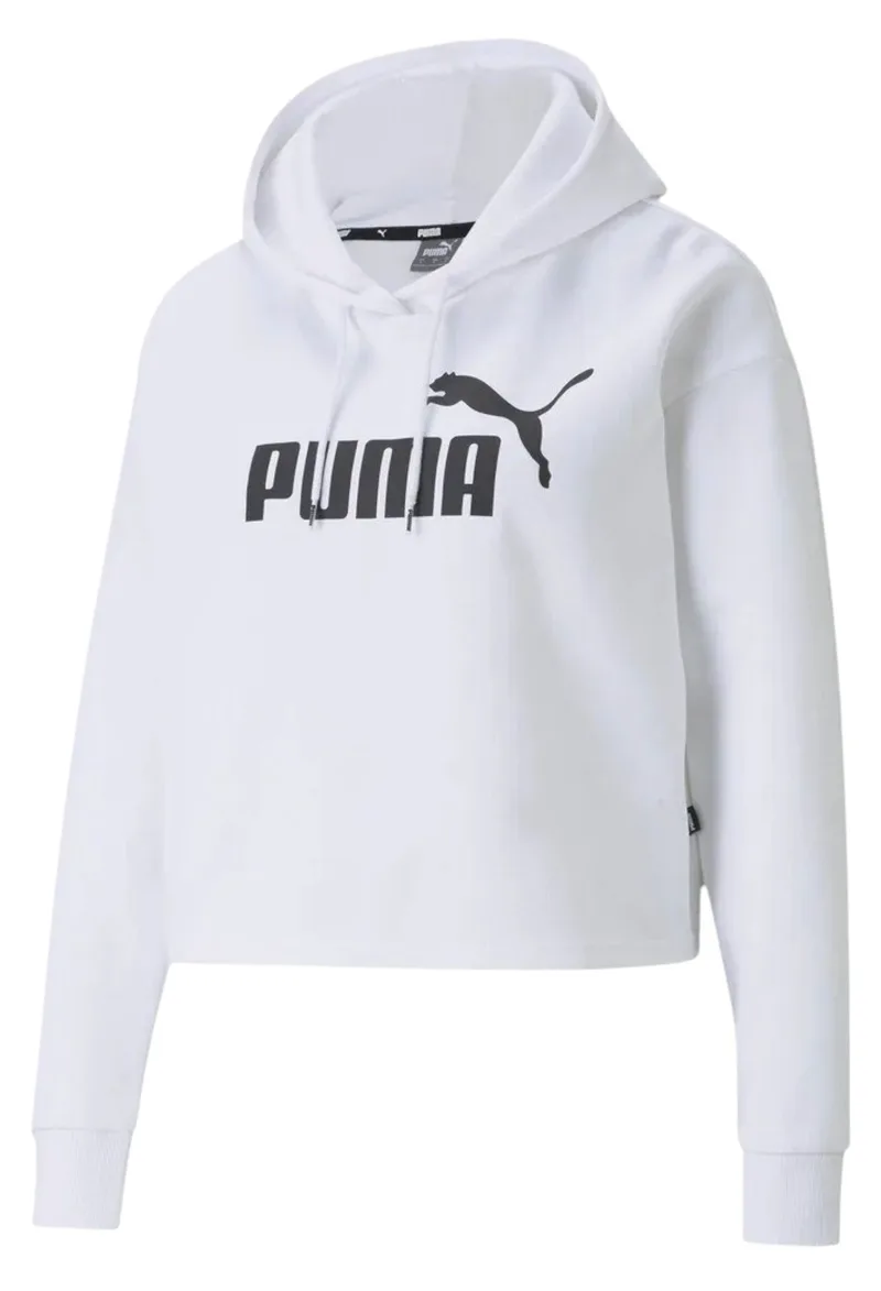 Μπλούζα Μακρυμάνικη Puma Ess Cropped Logo Hoodie Fl 586869-02 Γυναικείο