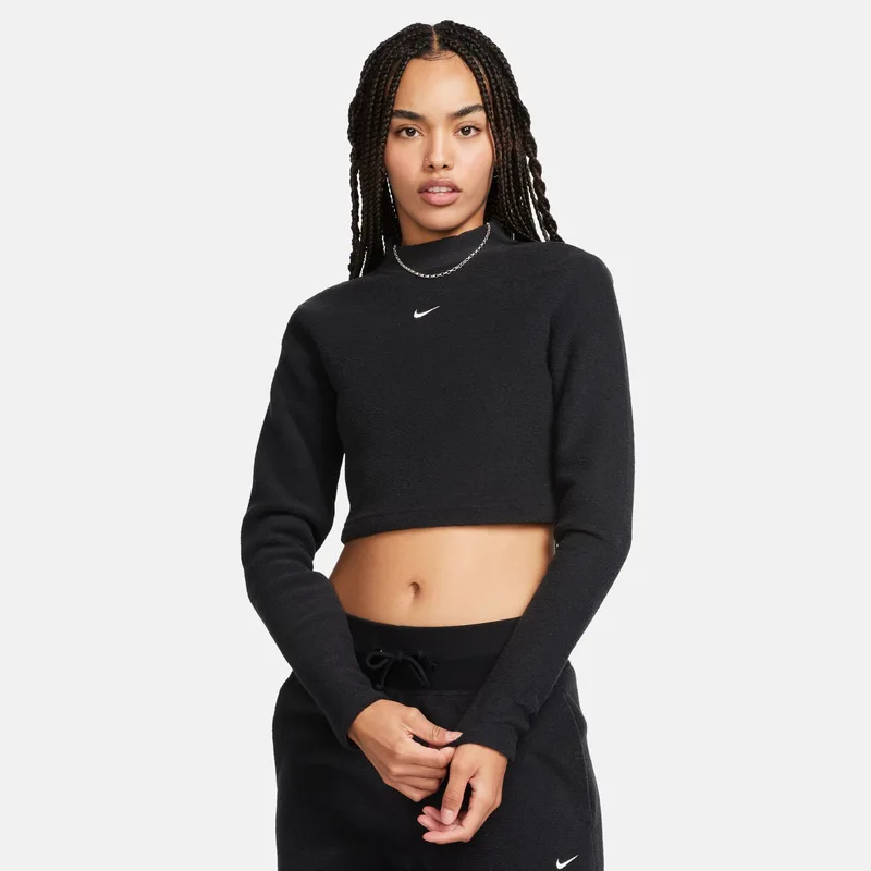 Nike Sportswear Phoenix Plush Γυναικεία Cropped Μπλούζα με Μακρύ Μανίκι (9000173263_4376)