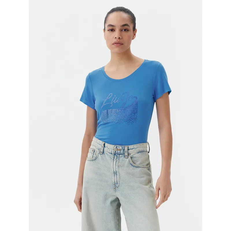 Liu Jo Beachwear T-Shirt VA5157 JS360 Μπλε Regular Fit