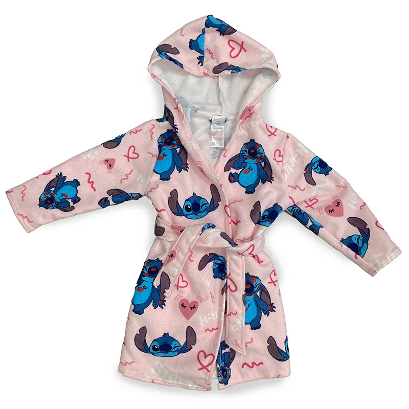 Μπουρνούζι Με Κουκούλα Disney Home Lilo & Stitch Ροζ
