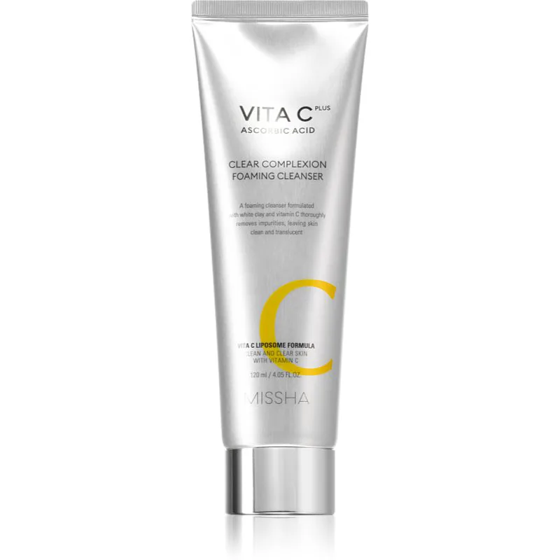 Missha Vita C Plus ενεργός καθαριστικός αφρός με βιταμίνη C 120 ml
