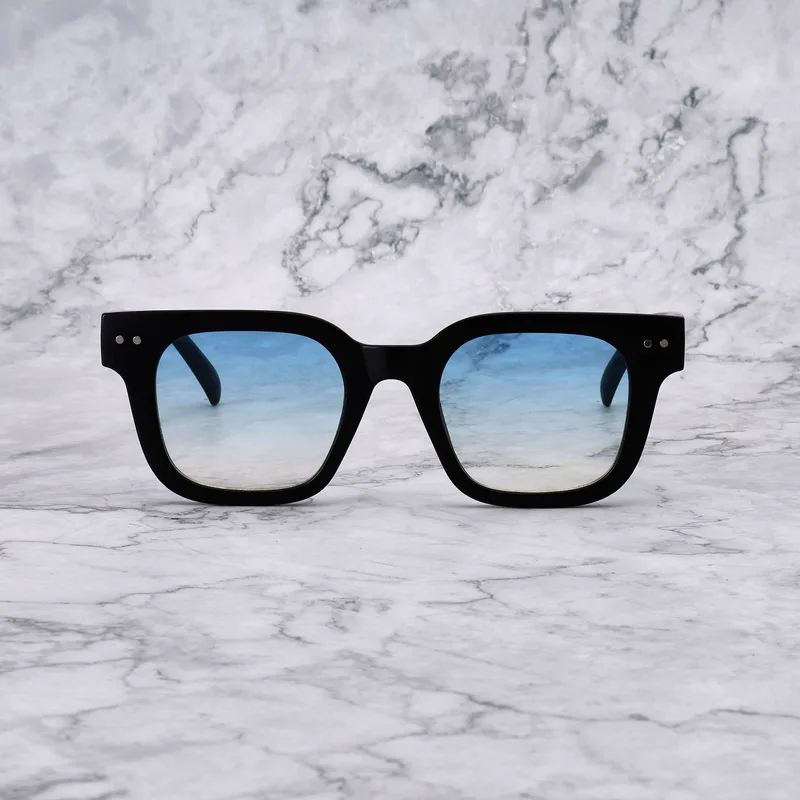 WILLIAM TWO 3EP12M - WILLIAM TWO - MATT BLACK - GRADIENT BLUE Sunglasses | Matt Black | Gradient Blue Shades | Explicit Poets Sunglasses