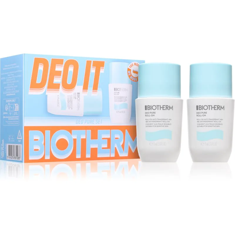 Biotherm Deo Pure Roll-on σετ δώρου για γυναίκες 2 τμχ