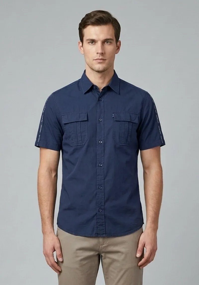 Trussardi Jeans Πουκάμισο Basic - 524134 49 Blue
