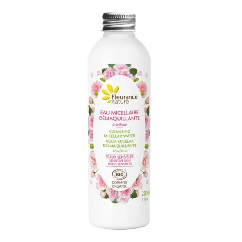 Fleurance Nature MICELLAR WATER stain remover with ORGANIC ROSE Sensitive skin 200ml