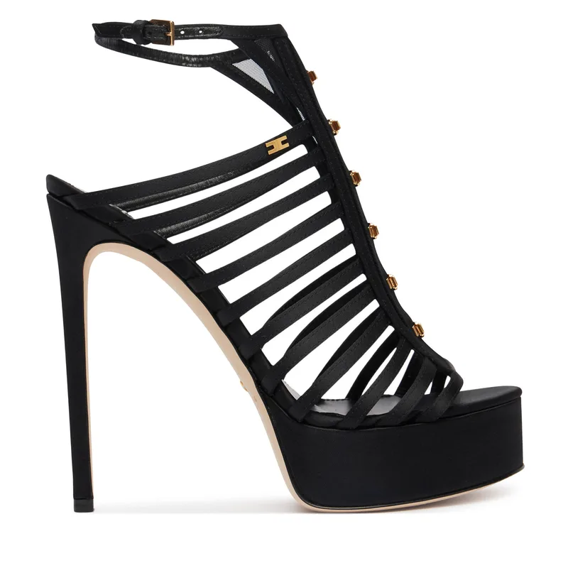 Σανδάλια Elisabetta Franchi SA-92L-62E2-V790 Μαύρο