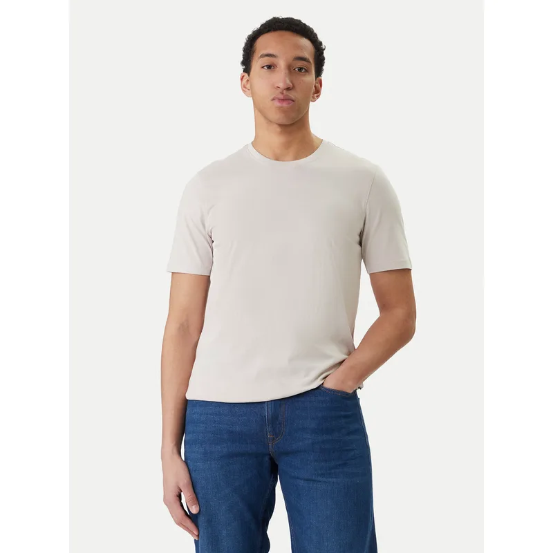 Bugatti T-Shirt 8350-15040E Μπεζ Regular Fit