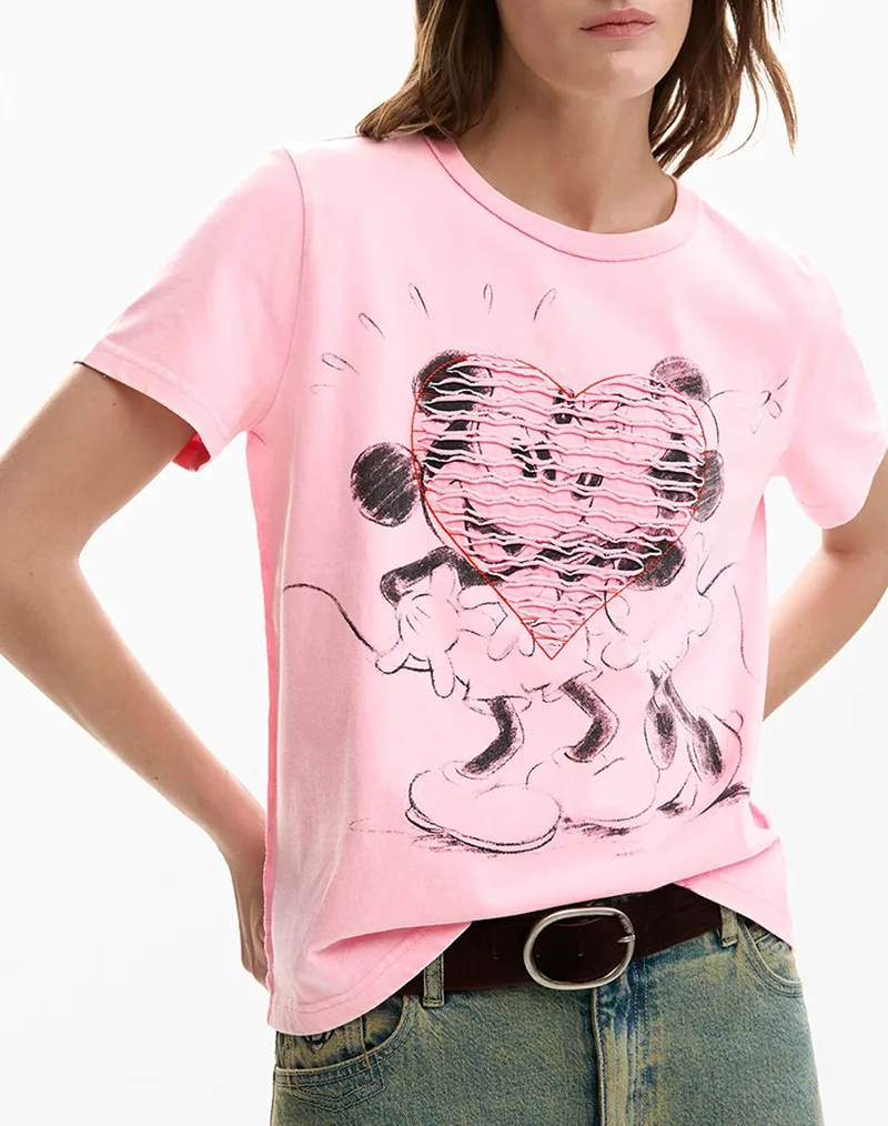 DESIGUAL TS_CORE_MICKEY ΜΠΛΟΥΖΑ ΓΥΝΑΙΚΕΙΟ 26SWTK42-3018 LightPink